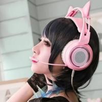 ราคา SOMIC G951 PINK หูฟังเกมมิ่งสีชมพู x หูแมว 7.1 Surround USB (3639160068)