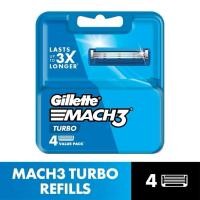 ราคา Gillette Mach 3 Turbo Razor Cartridge (4s) (45862374482)