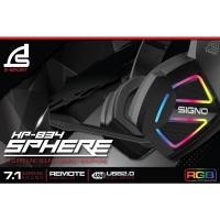 ราคา SIGNO E-Sport 7.1 Surround Sound Gaming Headphone SPHERE รุ่น HP-834 (Black) (หูฟัง เกมส์มิ่ง) (11896564363)