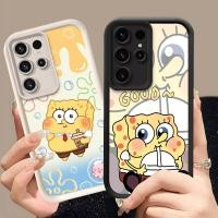 ราคา Q-7 SpongeBob ขาวดำเคสโทรศัพท์หรับ Samsung Galaxy S23 S22 S21 FE Ultra Plus ปกสีชมพู (44382341709)