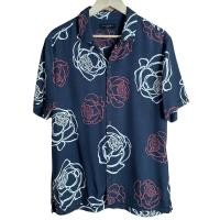 ราคา ALLSAINTS Shirt Button-Up Hawaiian Print Men's Size XL (23251302723)