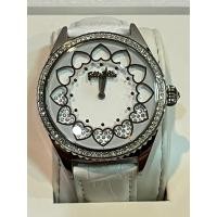 ราคา นาฬิกา Folli Follie Love Time WF13B010SSW-WH rotating heart crystalswhite leather diamond bezel มือสองญี่ปุ่น (สภาพ 99%) (49965065466)