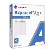 ราคา (1แผ่น) Aquacel Ag+ Extra ขนาด 10x10 cm (Convatec) แผ่นแปะแผลกดทับ (1 แผ่น) (57354656552)
