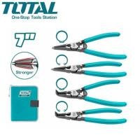 ราคา TOTAL คีมหนีบแหวน คีมถ่างแหวน 4 ตัวชุด ขนาด 7 นิ้ว รุ่น THT114041 / THTJ214042 (22160302758)