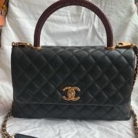 ราคา Used in good condition Chanel Coco 10.5 Lizard สายถอดได้ อปก การ์ด ถุงผ้า (4641741431)