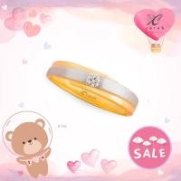 ราคา Carob Jewelry แหวนเพชรชาย ตัวเรือนทองแท้ 18K Gold ประดับเพชรเบลเยี่ยมแท้ Twist Classic Diamond Ring รหัส R1356 (11600035372)