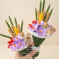 ราคา กรวยไหว้ครู ไหว้ครู ดอกไม้ประดิษฐ์ลวดกำมะหยี่ ดอกมะลิแฮนด์เมดของขวัญวันแม่ สินค้าพร้อมส่งค่ะงานแฮนด์เมด (27154121746)