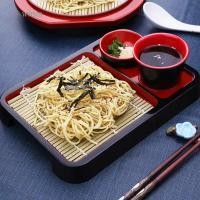 ราคา WMES1 จานบะหมี่เย็น,พร้อมเสื่อไม้ไผ่ จานบะหมี่โซบะสไตล์ญี่ปุ่น,พลาสติกเกรดสูงแฟชั่นอเนกประสงค์ถาดอาหารซูชิบ้าน (42910631124)