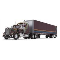 ราคา DCP 1: 64 KenWORTH W900A รถบรรทุกรถพ่วงตู้คอนเทนเนอร์รถบรรทุกโมเดลรถโลหะผสม (47110117466)