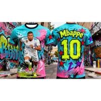 ราคา เสื้อฟุตบอลสไตล์กราฟฟิตี้ของ เอ็มบัปเป้ จับคู่เสื้อฝึกซ้อม 3ง การพิมพ์ฤดูใบไม้ร่วงกีฬาแห้งได้อย่างรวดเร็วผู้ชายเสื้อยืดเด (53015023114)