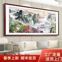 ราคา ใหม่จีนภาพวาดภูมิทัศน์ภาพวาดภาพวาดที่มีชื่อเสียงห้องนั่งเล่นภาพจิตรกรรมฝาผนังโซฟาพื้นหลังตกแต่งผนังภาพวาดภาพวาดสํานักงานบรรยากาศภาพวาดจีน (40631391832)
