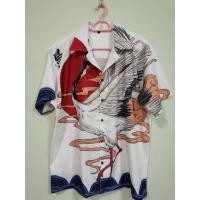 ราคา เสื้อฮาวายสีขาวลายนก (13574815407)