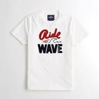 ราคา Hollister Two Tone Sport Logo Print Crew Neck T Shirt Streetwear Daily Wear Unisex ผ้าฝ้าย 100% 5.13 (55810486833)