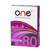 ราคา ONE กระดาษถ่ายเอกสาร A4 80 แกรม 500 แผ่น/รีม (22143843533)