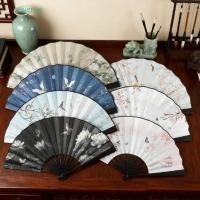 ราคา Wmes1สําหรับ เต้นรําพัดลมมือ,ผ้าสไตล์จีนพับพัดลมมือ,พัดลมตกแต่งดอกไม้ผีเสื้อนกตกแต่งสไตล์โบราณพับพัดลมหญิงเต้นรํา (52663511754)