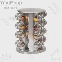 ราคา Spice Jar 430 Stainless Steel Glass Rotating Seasoning Jar Set Seasoning Jar Herb & Spice Tools New (45164001613)
