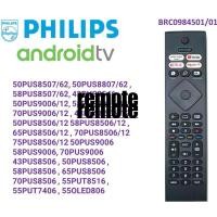 ราคา Philips 4K Smart Android TV รีโมทคอนโทรล BRC0984501/01 รีโมททีวี Philips (28969279675)