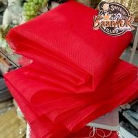 ราคา 1y (90cmx150cm) ผ้าโปร่ง แข็ง ผ้าตาข่าย แข็ง สีแดง ขนาดกว้าง 90 เซนติเมตร x ความยาว 150 เซนติเมตร (4229297576)