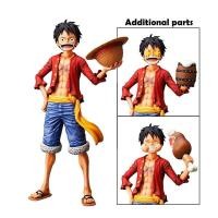 ราคา (มือ1,มือ2)โมเดลแท้แมวเขียวแมวส้ม One Piece ลูฟี่ วันพีช Grandista Nero Monkey D. Luffy (21118518807)