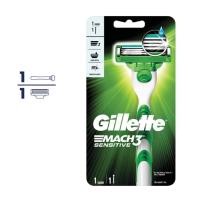 ราคา Gillette Mach3 Sensitive (ใบมีดพร้อมด้าม) (27044186430)
