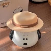 ราคา แก้ว SNOOPY WITH LID ถ้วยเซรามิคของขวัญ Snoopy พร้อมหมวกสุดน่ารัก (44264534450)