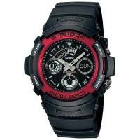 ราคา Casio G-shock นาฬิกาข้อมือ รุ่น AW-591-4 ( Black-Red ) (2064562143)