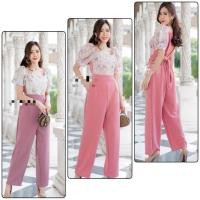 ราคา จั้มสูท ผ้าวูลเวฟ งานปักลายดอกด้านหน้า ซิปหลัง เชือกผูกเอว กระเป๋าเป๋าข้าง (8252288351)