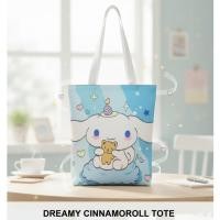 ราคา กระเป๋าผ้าลายการ์ตูน กระเป๋าสะพายไหล่ข้างสำหรับผู้หญิง ใบใหญ่ จุของได้เยอะ มีซิป มีหลายลายหลายแบบ (51712642327)