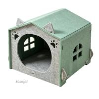 ราคา [Homyl1] Pet Hideaway ถ้ําแมวสักหลาดในร่มพร้อมช่องซ่อนหน้าต่างขนาดใหญ่สําหรับแมว, ห้องนั่งเล่น, ห้องนอน (47114210635)