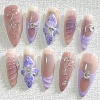 ราคา A010 เล็บเจล เพ้นท์ปลายปั้นนูนดอกกล้วยไม้ สีม่วงหวาน ซัมเมอร์ (25937299430)