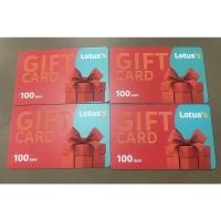 ราคา บัตร Gift Card Lotus’S โลตัส มูลค่า 400 บาท (100*4) (18406067384)