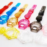 ราคา สายและเคส สําหรับ Casio G-SHOCK DW-6900 DW-6600 DW-6930 DW-3230 สายนาฬิกาซิลิโคนใส สําหรับ Gshock DW6900 DW660 (15354635719)