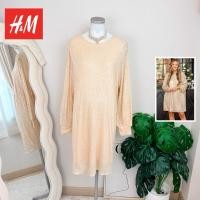 ราคา ไซด์ S-XXL แบรนด์ H&N แท้ 100%เดรส พลัสไซด์ งานเกล็ดวิบวับ สีครีม ใส่ออกงาน ทรงเข้ารูป เดรสออกงาน ชุดปาร์ตี้1s1 (54103236613)