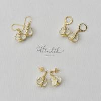 ราคา ต่างหู ตุ้มหู ดอกรัก ลงอีนาเมล Earring Crown Flower with enamel (15256345550)