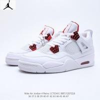 ราคา ของแท้ n_ike Air Jordan 4 retro og ซีเมนต์รองเท้าบาสเก็ตบอลที่ทนต่อการสึกหรอขนาด 36-47 สําหรับผู้ชายและผู้หญิง R6ET (43382992793)