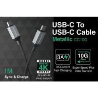 ราคา Capdase Metallic CC10G USB-C To USB-C Sync & Charge Cable (22772376230)