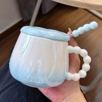ราคา แก้วกาแฟ แก้วเซรามิค สร้างสรรค์ถ้วยแก้วพร้อมฝาปิดช้อนถ้วยน้ําเซรามิกของขวัญวันเกิดหญิงสําหรับแฟนน้องสาวของที่ระลึกถ้วยกาแฟ (51813124264)