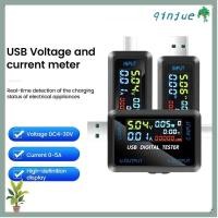 ราคา QINJUE เครื่องวัดแรงดันไฟฟ้า, เครื่องทดสอบความจุกระแสไฟ USB Type-C, แพทย์แรงดันกระแสไฟโวลต์ USB Type-C (44959635426)