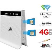 ราคา 4G เร้าเตอร์ 2 ซิม 1200Mbps Dual SIM & Dual-Band 2.4G+5Ghz,High-Performance Wif Router รองรับ 3G/4G ทุกเคร (10048823703)