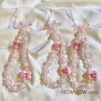 ราคา เข้ากันได้ สําหรับกรณีโทรศัพท์ทุกรุ่น โบว์สีชมพูกระต่ายน้อยสแควร์สาวที่มีสีสันลูกปัดสร้อยข้อมือกรณีโทรศัพท์สร้อยข้อมือ ซีซีดี หูฟังสาย ทําเอง ลูกปัดเย็นสาย ทีซี2ชม. (46858803498)