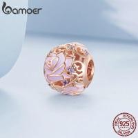 ราคา Bamoer ลูกปัดเงินแท้ 925 รูปดอกกุหลาบ เครื่องประดับแฟชั่น สําหรับผู้หญิง DIY (19138018541)