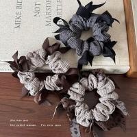ราคา Dongdaemun Niche ถักโบว์ Knot Scrunchy แหวนผมผม Volume Ball เชือกผม High-End หางม้าหัวเชือก 7.2001 (45814759769)