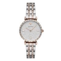 ราคา Armani (Emporio Armani) Gypsophila Watch Full Diamond Steel Band ยุโรปอเมริกันนาฬิกาแฟชั่น Casual All-Match Ladies Watch AR11293 (54163494426)