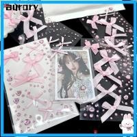 ราคา AURORY Kpop Photo Deco สติกเกอร์,สีชมพู Love Lace Bow สติกเกอร์คริสตัล,น่ารัก Sparkly DIY Rhinestone สติกเกอร์สําหรับ Photo Card Holder (54911467275)