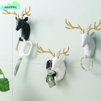 ราคา AGOODTHING ตะขอตกแต่งเขากวางกวาง, ตะขอแขวนหัวกวาง ABS ติดผนัง, สัตว์ไม่มีเครื่องหมายติดตั้งหมวกแขวนกุญแจ (44151702787)