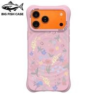ราคา เคสไอโฟน ซิลิโคนสีชมพู แม่เหล็ก ลายดอกไม้สไตล์วาดรูปพาสเทล มุมหนา กันกระแทก สำหรับ iPhone 17 16 15 14 13 12 11 Pro Max P (47111666165)