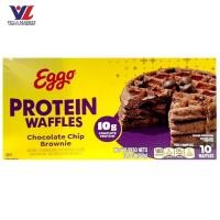 ราคา [038000291562] Eggo Protein Waffles Chocolate Chip Brow เอ็กโก วอฟเฟิลโปรตีนรสช็อกโกแลตชิพบราวนี่ (44132234362)