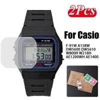 ราคา 2 ชิ้น Smartwatch ป้องกันหน้าจอสําหรับ Casio ผู้ชายคลาสสิก F91W-1 A158W DW5600/610 HD Clear Anti-Scratch กันน้ํา Full Protectors (42766726843)