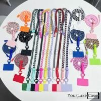 ราคา HP GANTUNGAN Checkerboard Pattern Crossbody Aesthetic Korean Style Universal Mobile Phone Strap Hanger (45212813444)