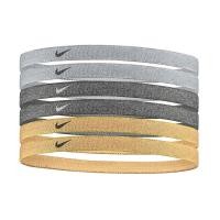 ราคา Nike แถบคาดศีรษะ Swoosh Sport Headbands 6-Pack | Wolf Grey/Black/Club Gold/Metallic Gold ( N.100.2008.097 ) (17684544630)